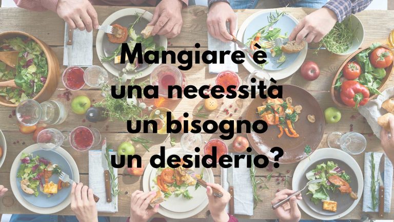 Quando mangiare non è semplicemente un atto di sopravvivenza