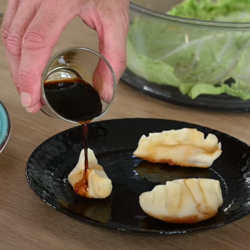 Gyoza con ripieno di pesce