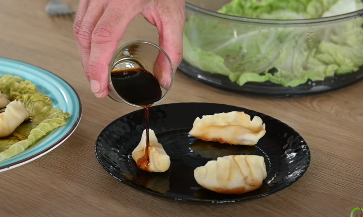 Gyoza con ripieno di pesce